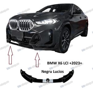 Prelungire Bara Fata Negru Lucios Dedicat BMW X6 G06 LCI 2023+